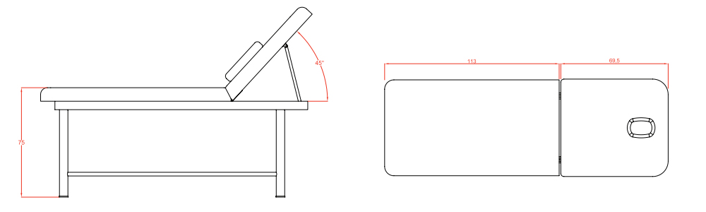 Ilim aesthetic stretcher: Measurements